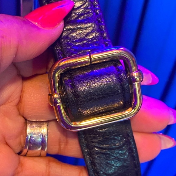 TORY BURCH Black Leather Crossbody/Shoulder Bag w/Removable Strap, EUC - Picture 7 of 9